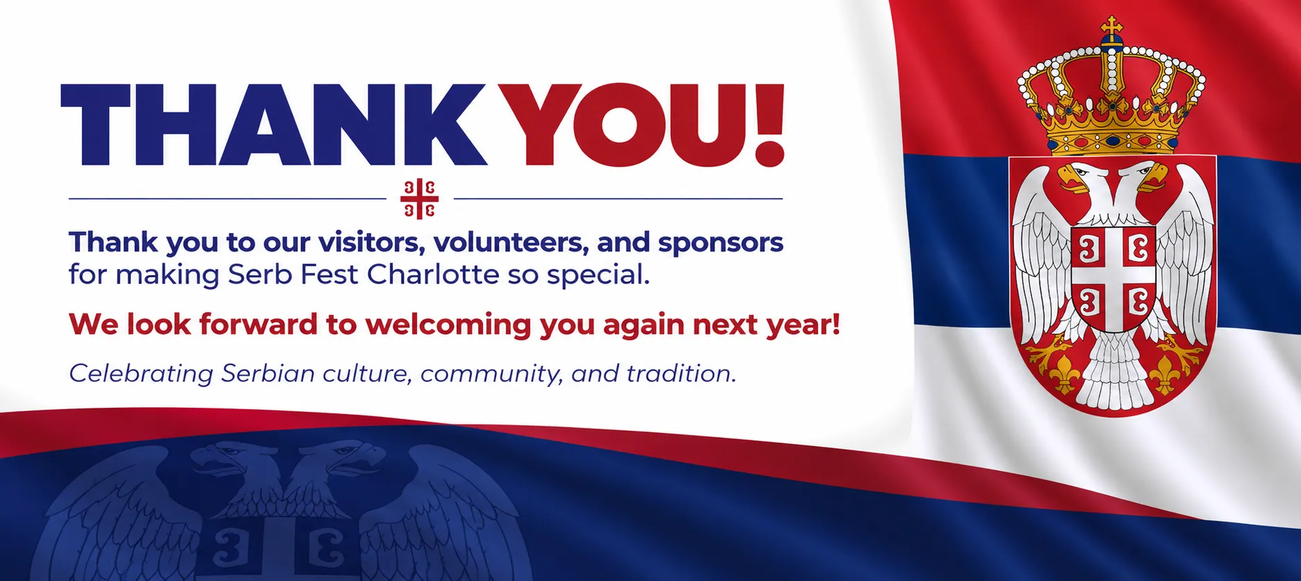 Thank you! Serb Fest Charlotte